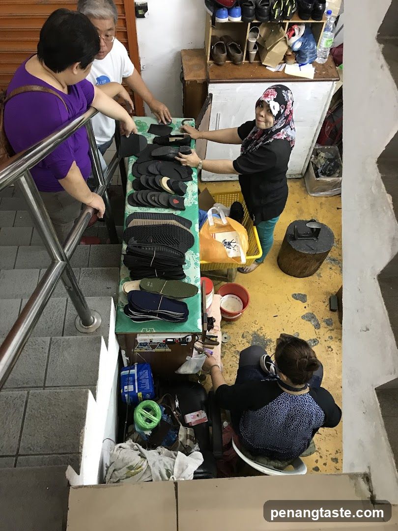 Shoe Repair Stall Interior View