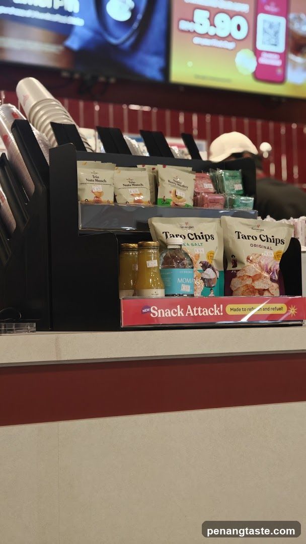 Snack Display at Convenience Store
