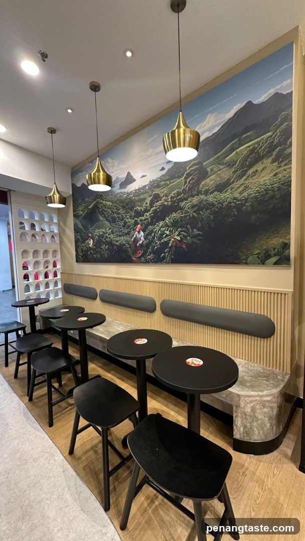 Interior of a modern cafe or restaurant