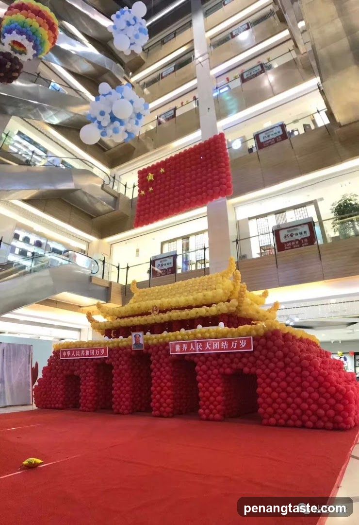 Balloon Art Display in Mall