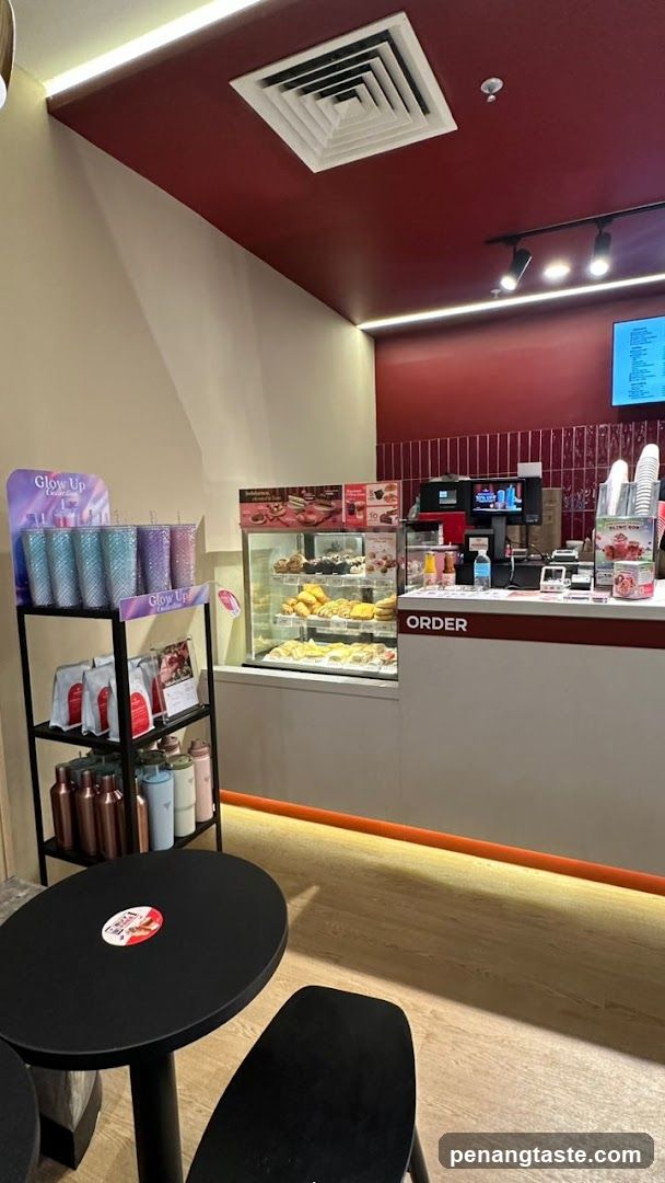 Interior of a modern cafe or dessert shop