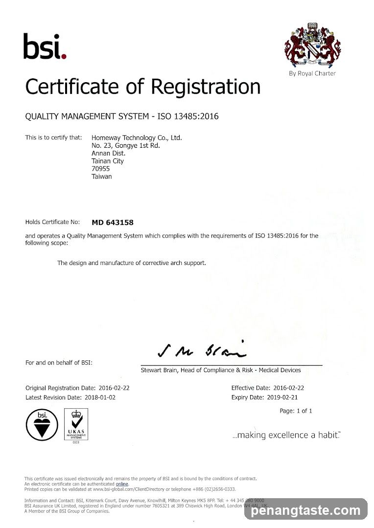 BSI Certificate of Registration