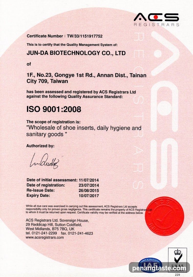 ISO 9001:2008 Certification Document