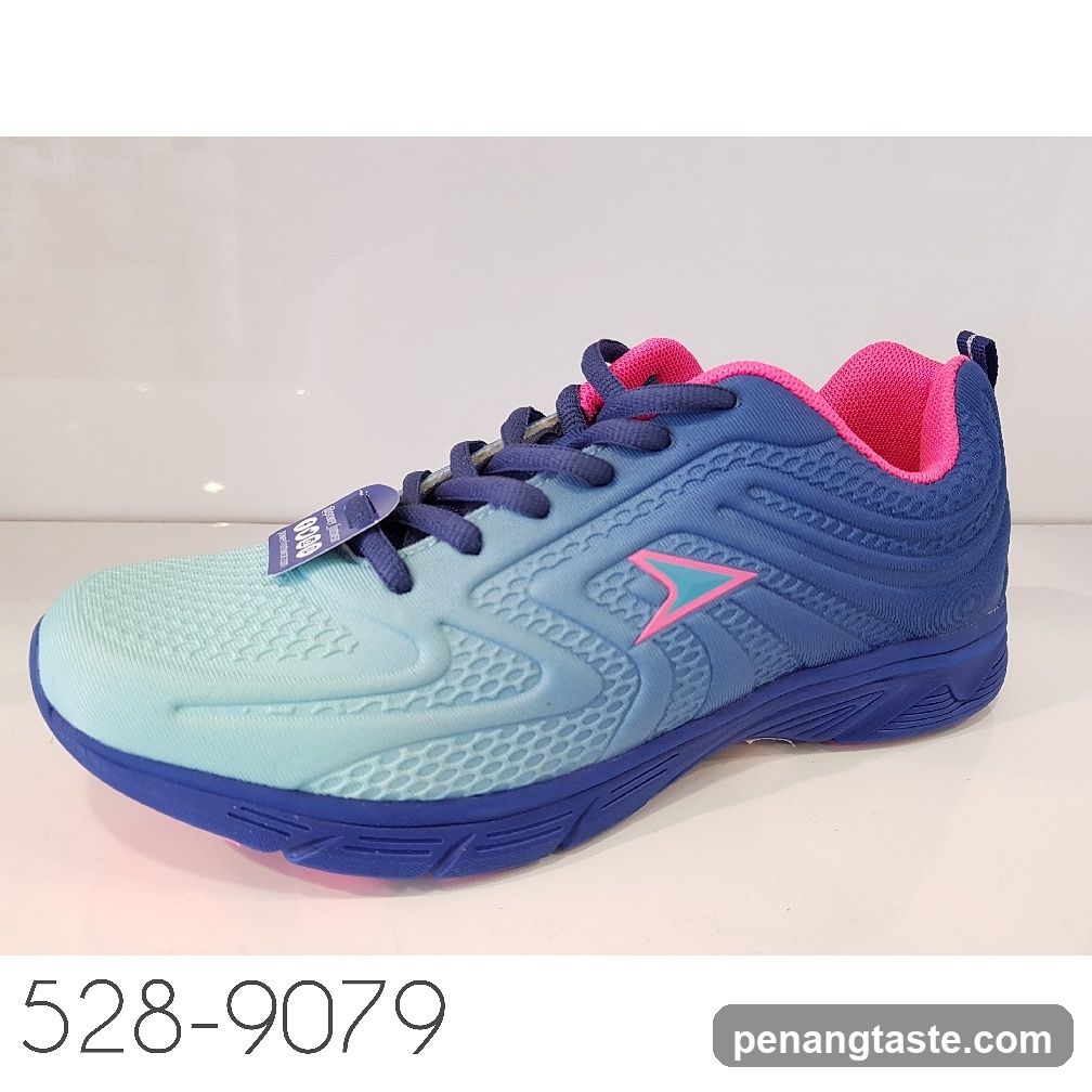 Blue and Pink Athletic Shoe