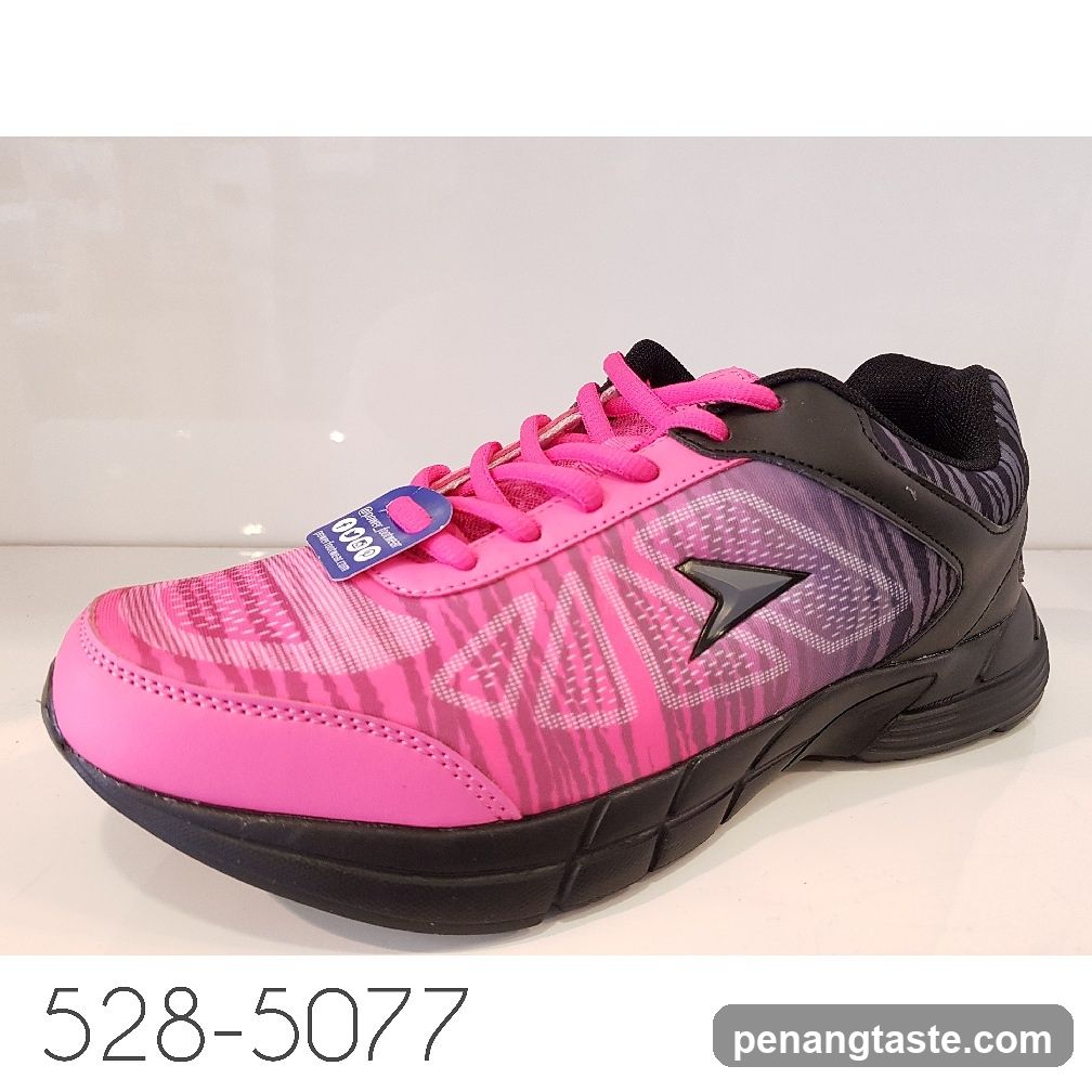 Pink and Black Athletic Shoe