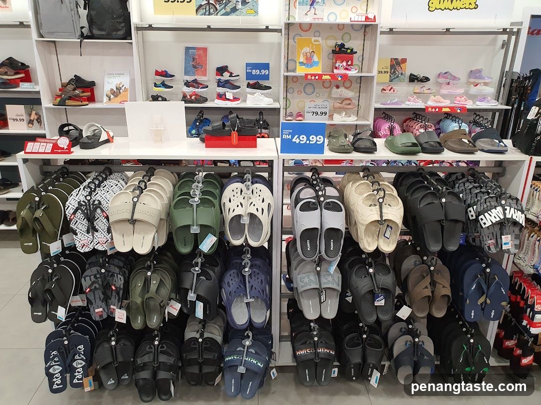 Slippers and Footwear Display