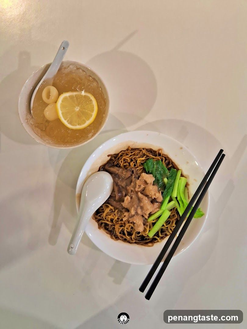 Noodle Bowl with Lemon Drink
