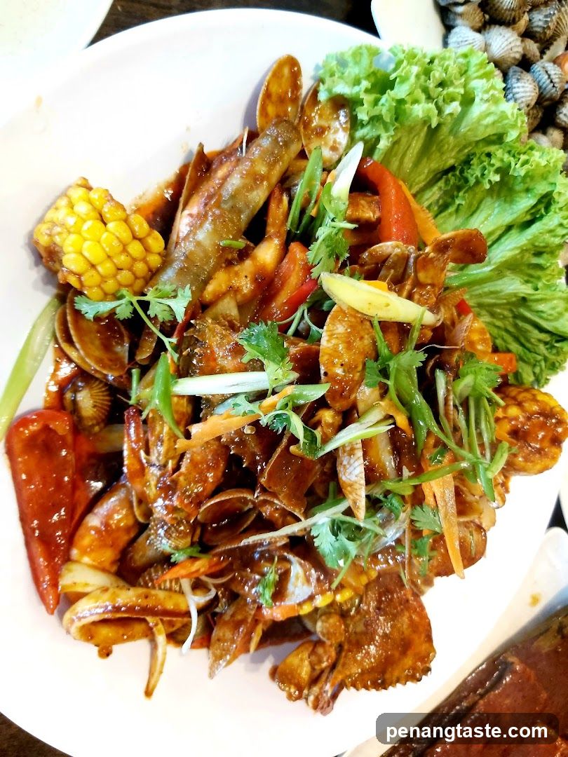 Spicy Seafood Stir Fry with Vegetables