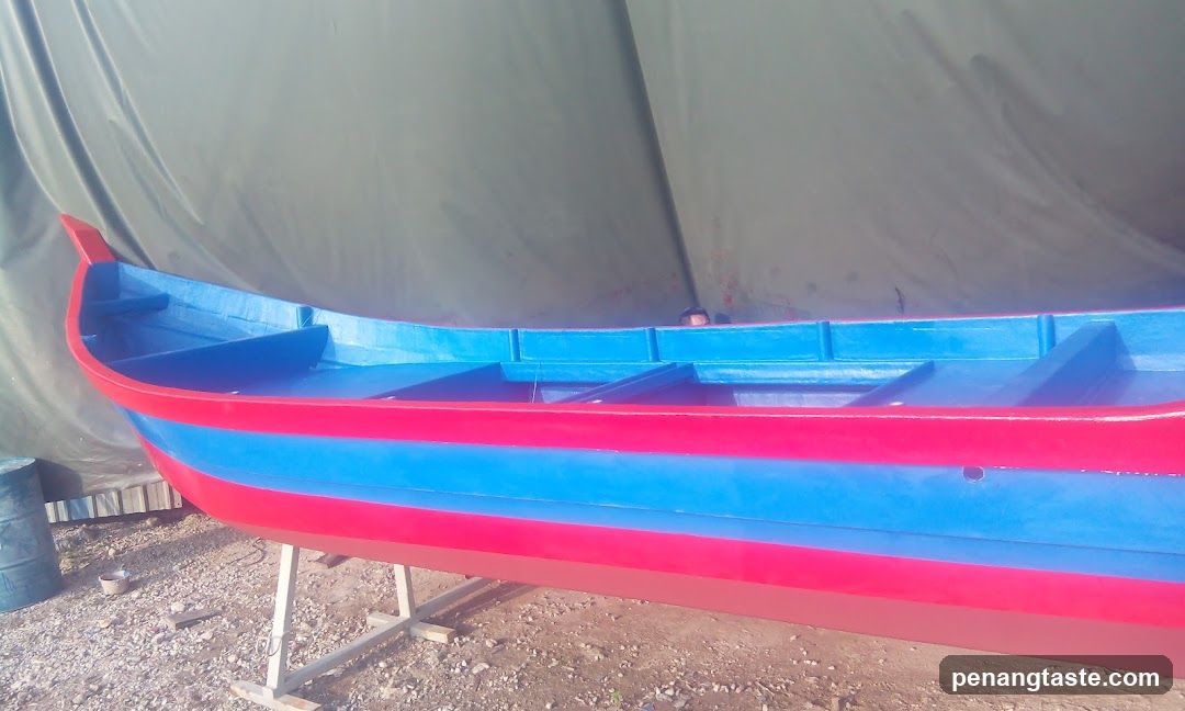 Painted Boat on Stand