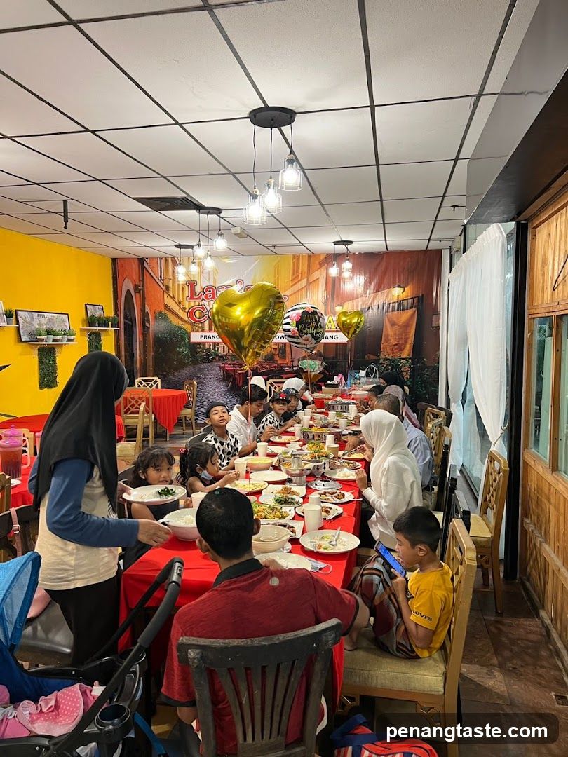Family Dining at Restaurant
