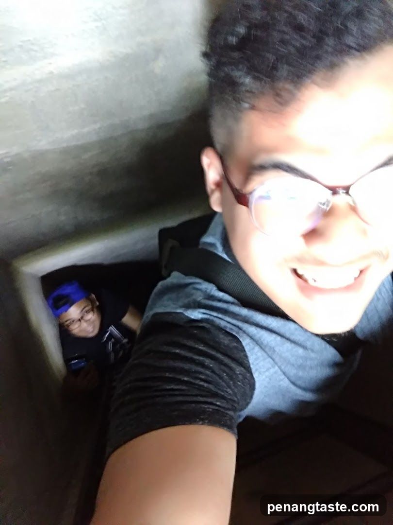 Selfie in a confined space