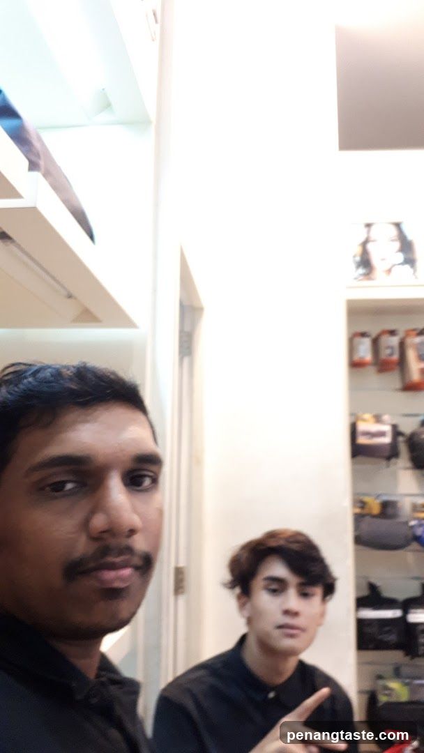 Interior of a store with two men