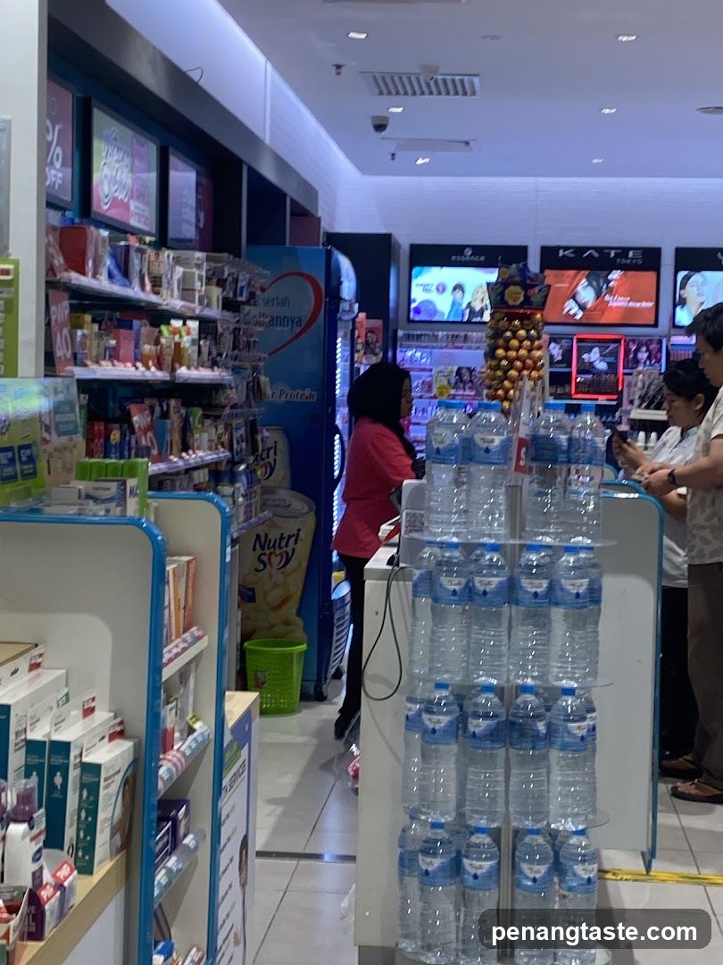 Interior of a convenience store or pharmacy