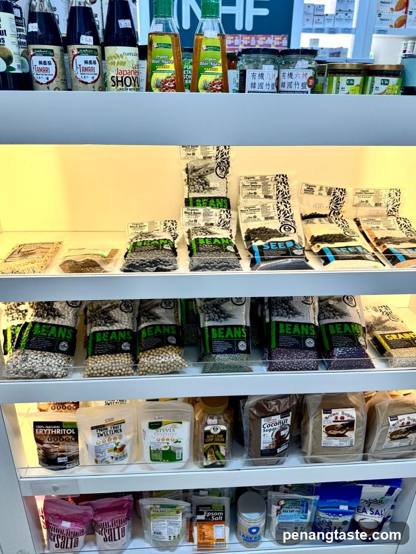 Organic Food Shelf Display