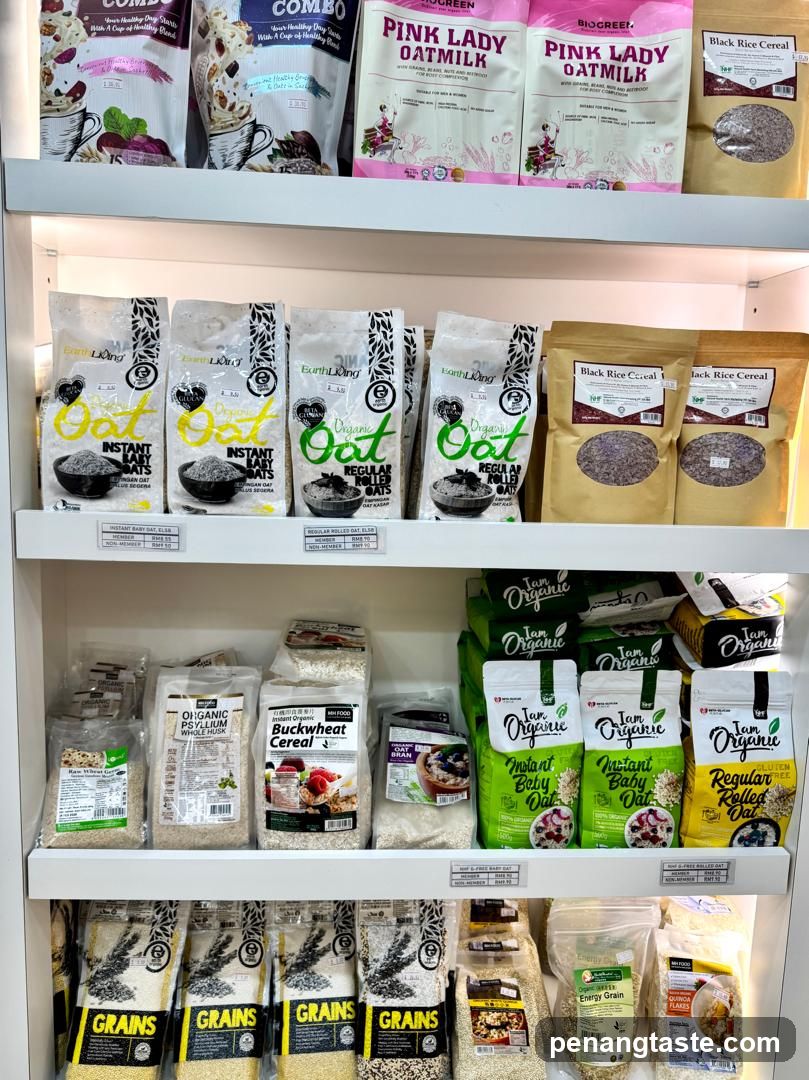 Oat and Grain Products Display