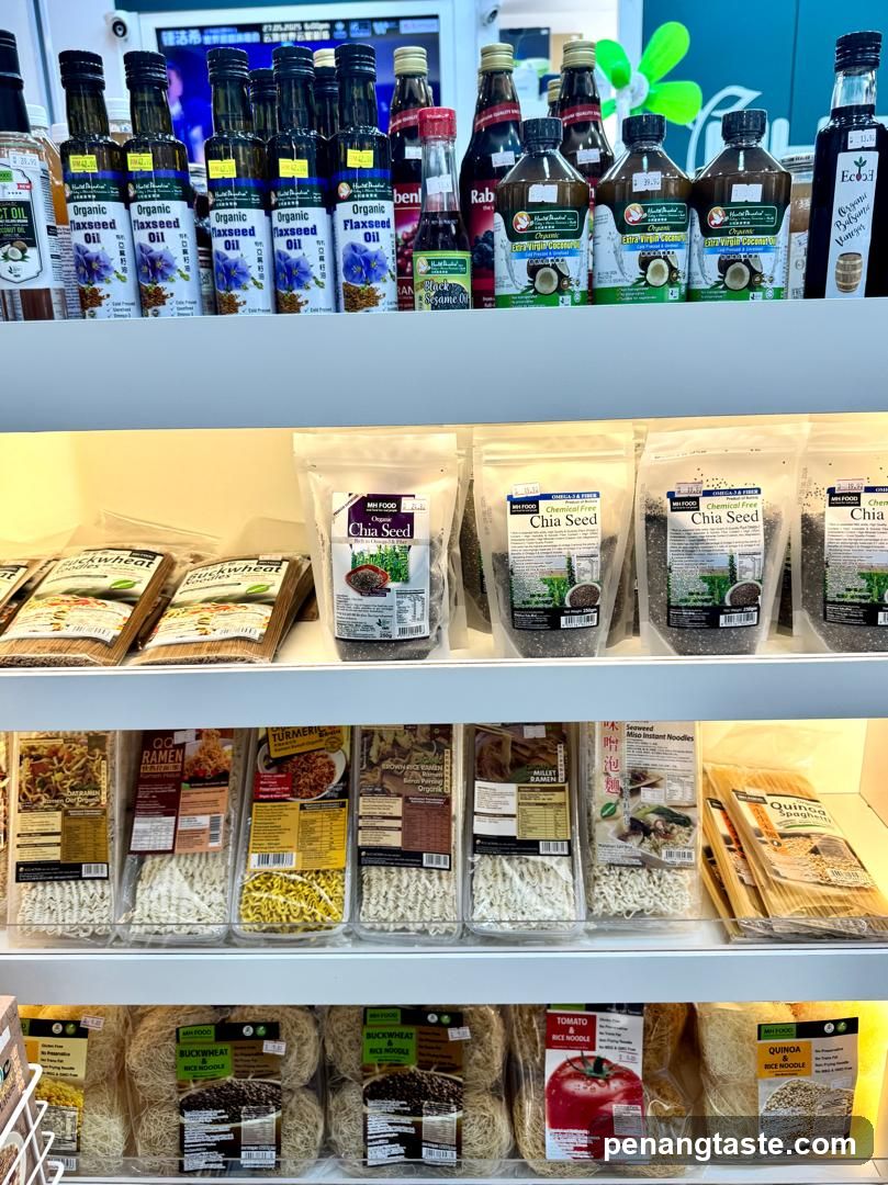 Organic Food Shelf Display