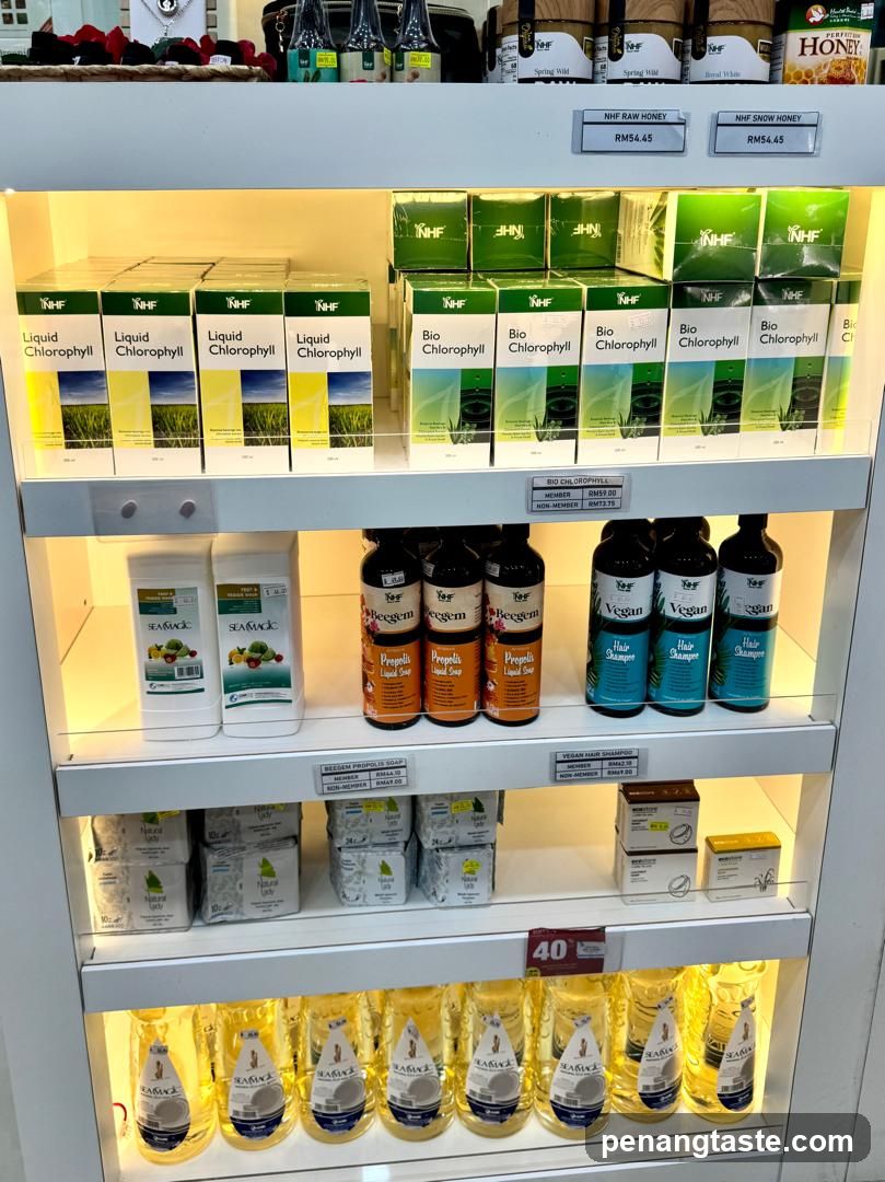 Shelf Display of Health and Beauty Products