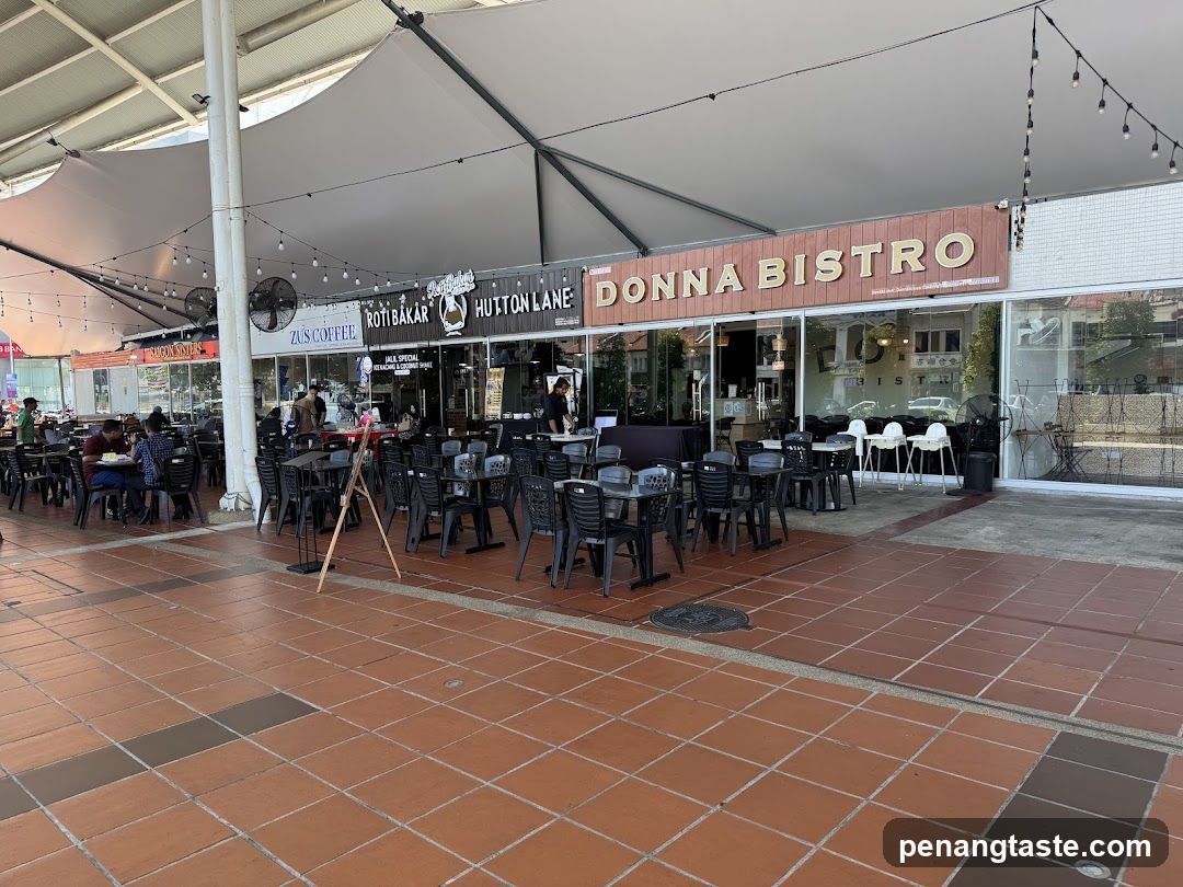 Outdoor Dining Area with Multiple Restaurants