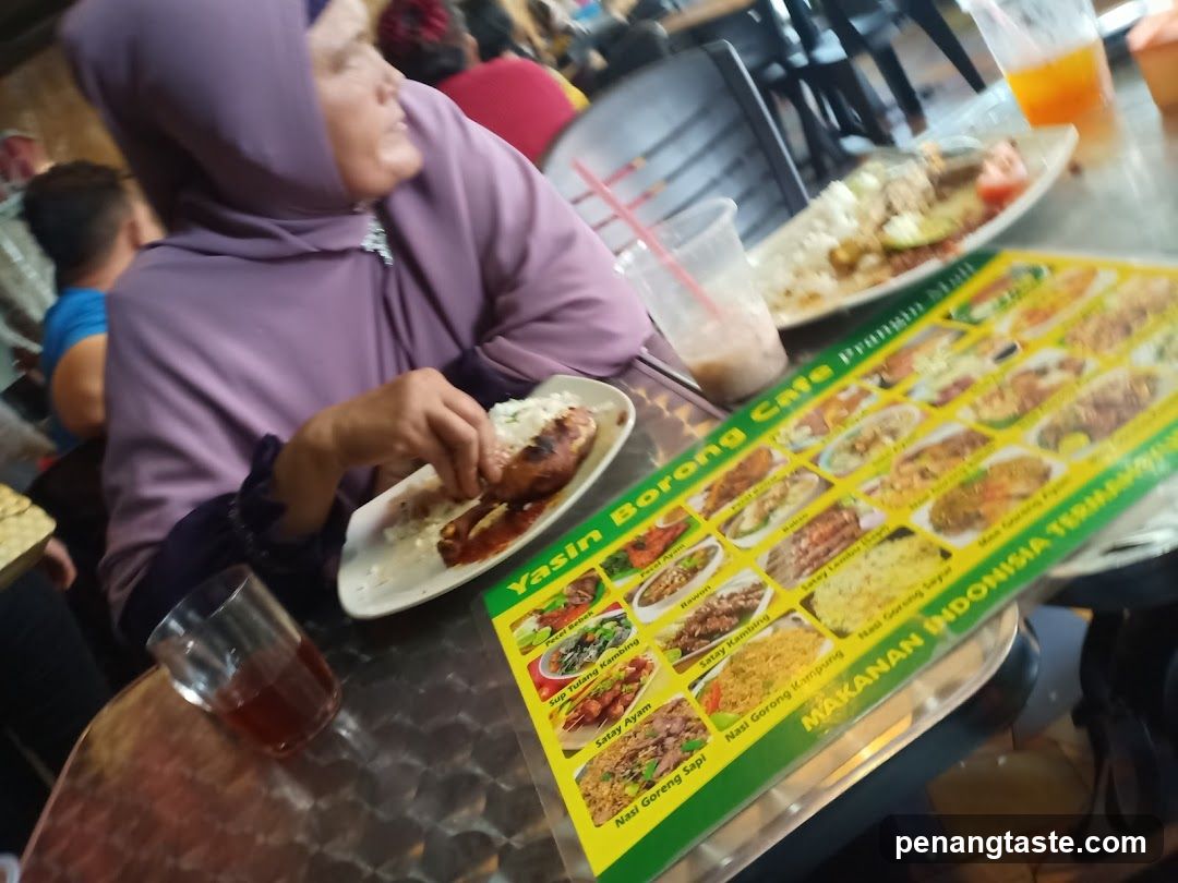 Dining at Yasin Borong Cafe