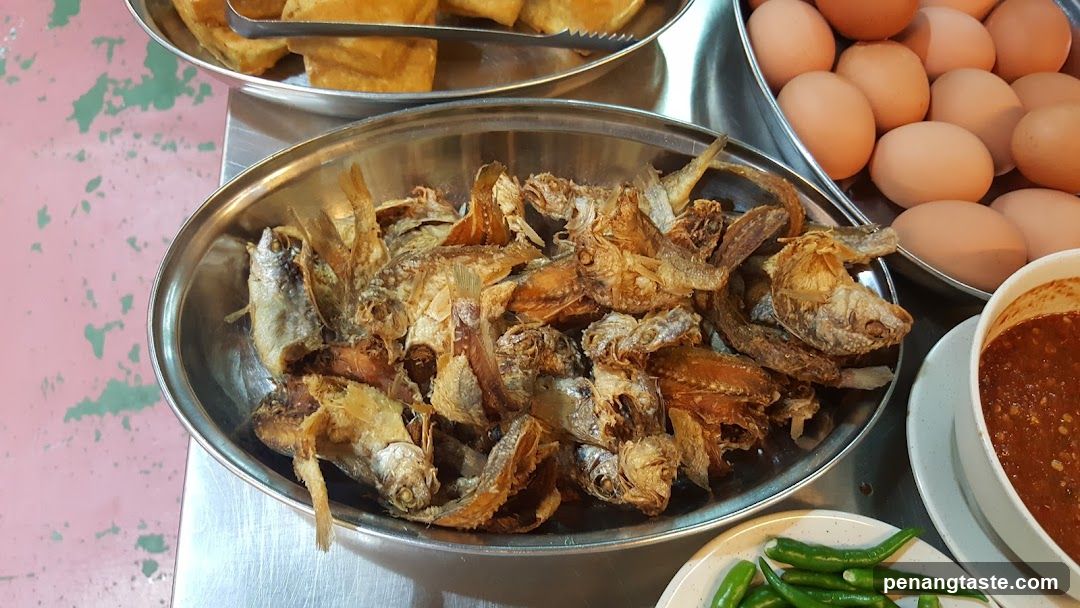 Fried Fish and Eggs Display