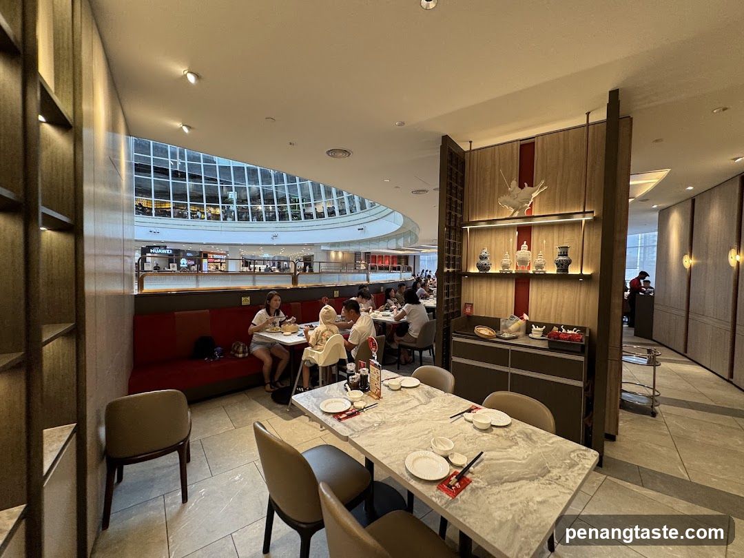 Restaurant Interior with View to Mall