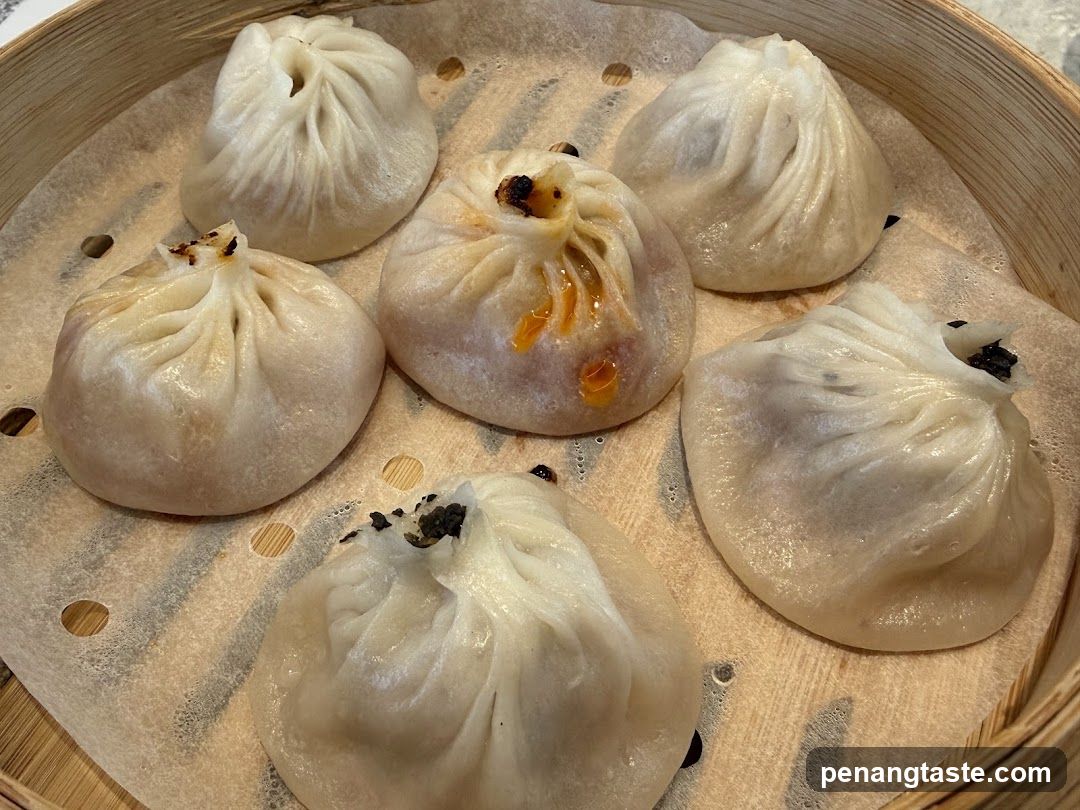 Steamed Buns in Bamboo Basket