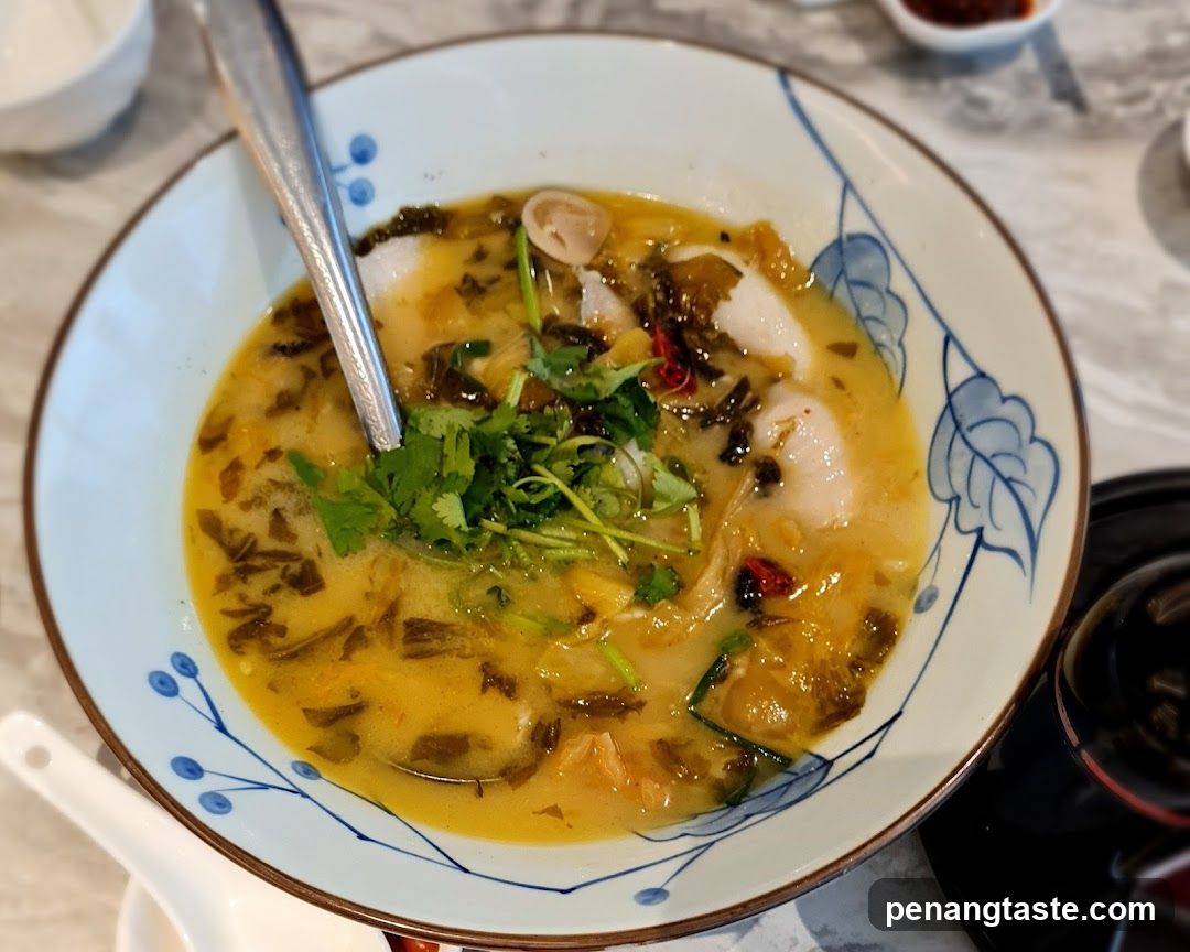 Soup with Fish and Pickled Vegetables