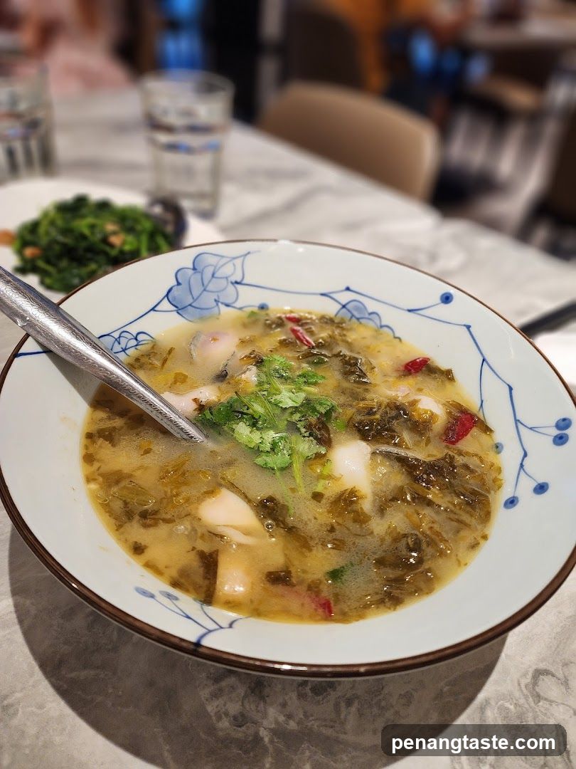 Bowl of Soup with Garnish