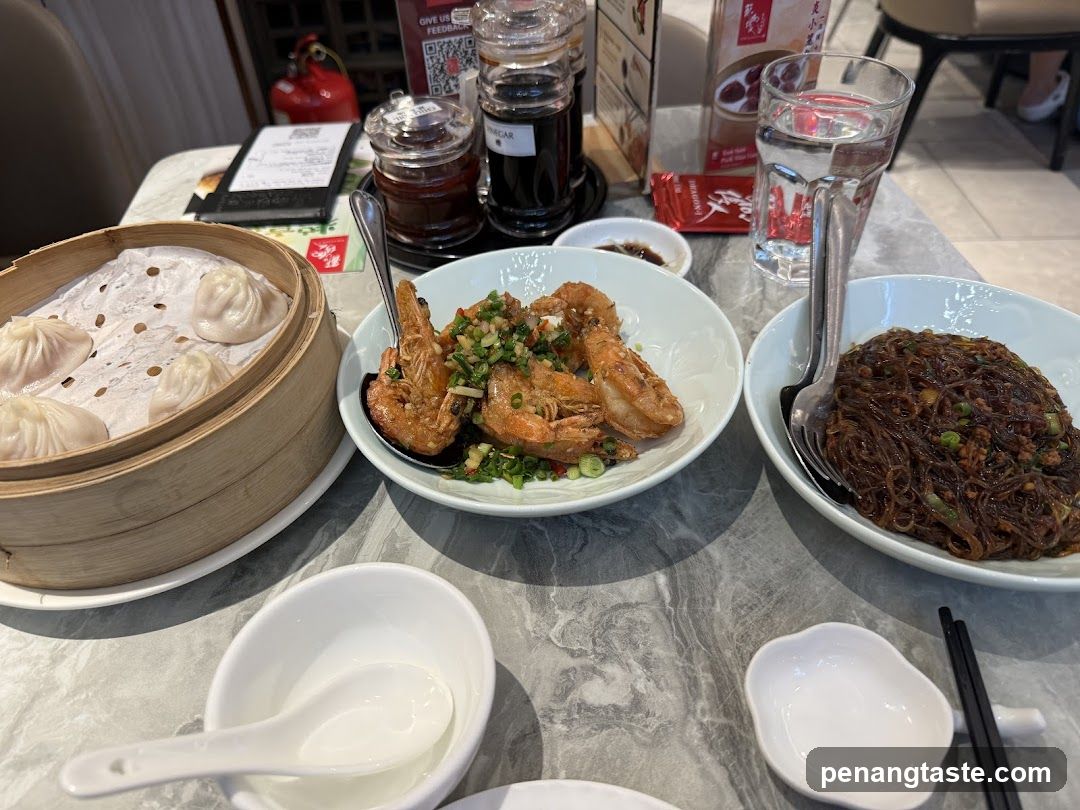 Dining Table with Chinese Cuisine