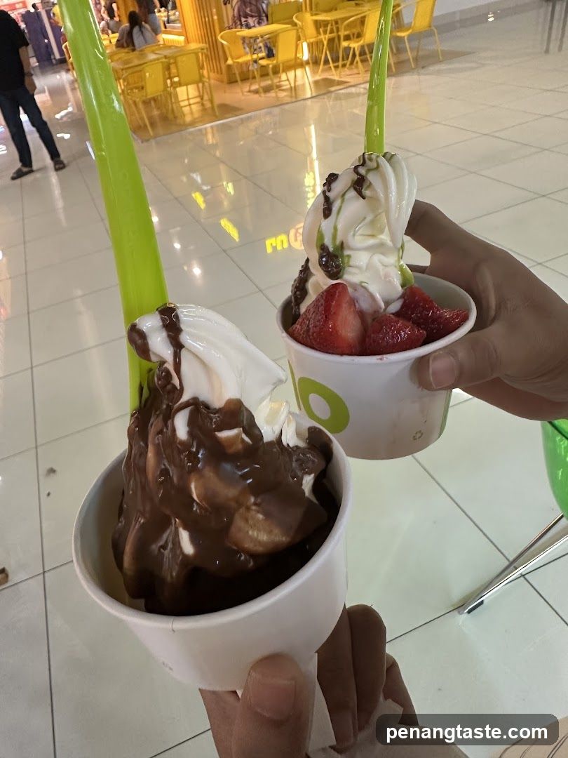 Soft Serve Desserts in Mall