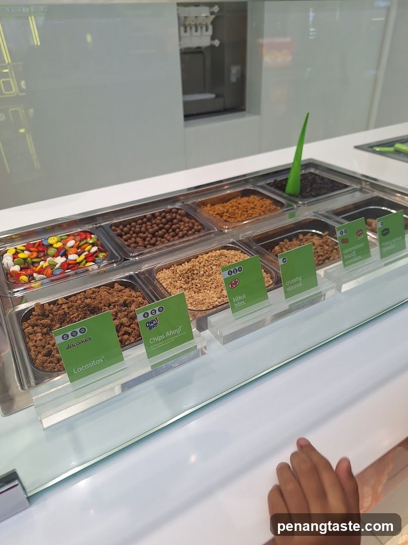 Ice Cream Flavors Display