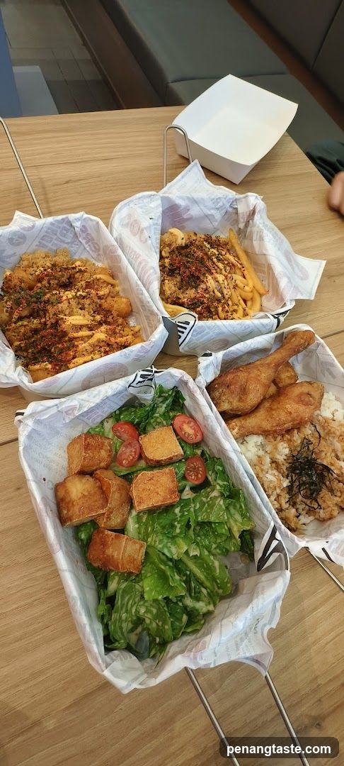 Food baskets on table