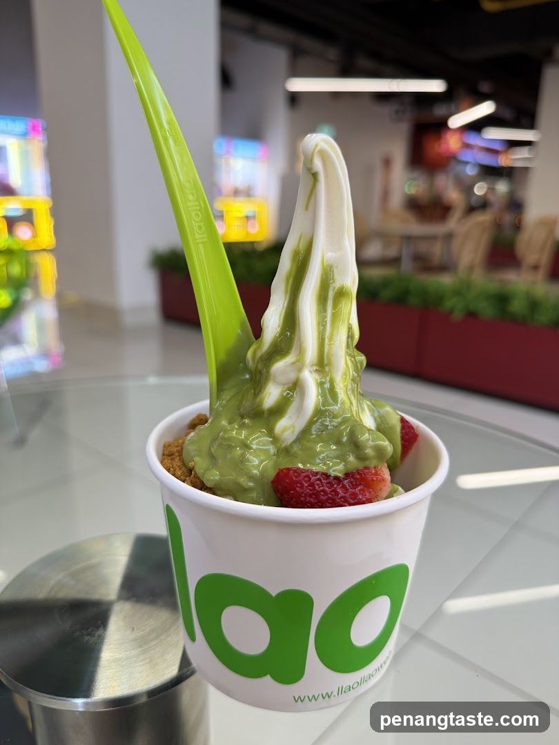 Matcha Soft Serve Dessert