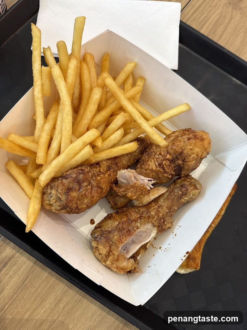 Fried Chicken and Fries Meal