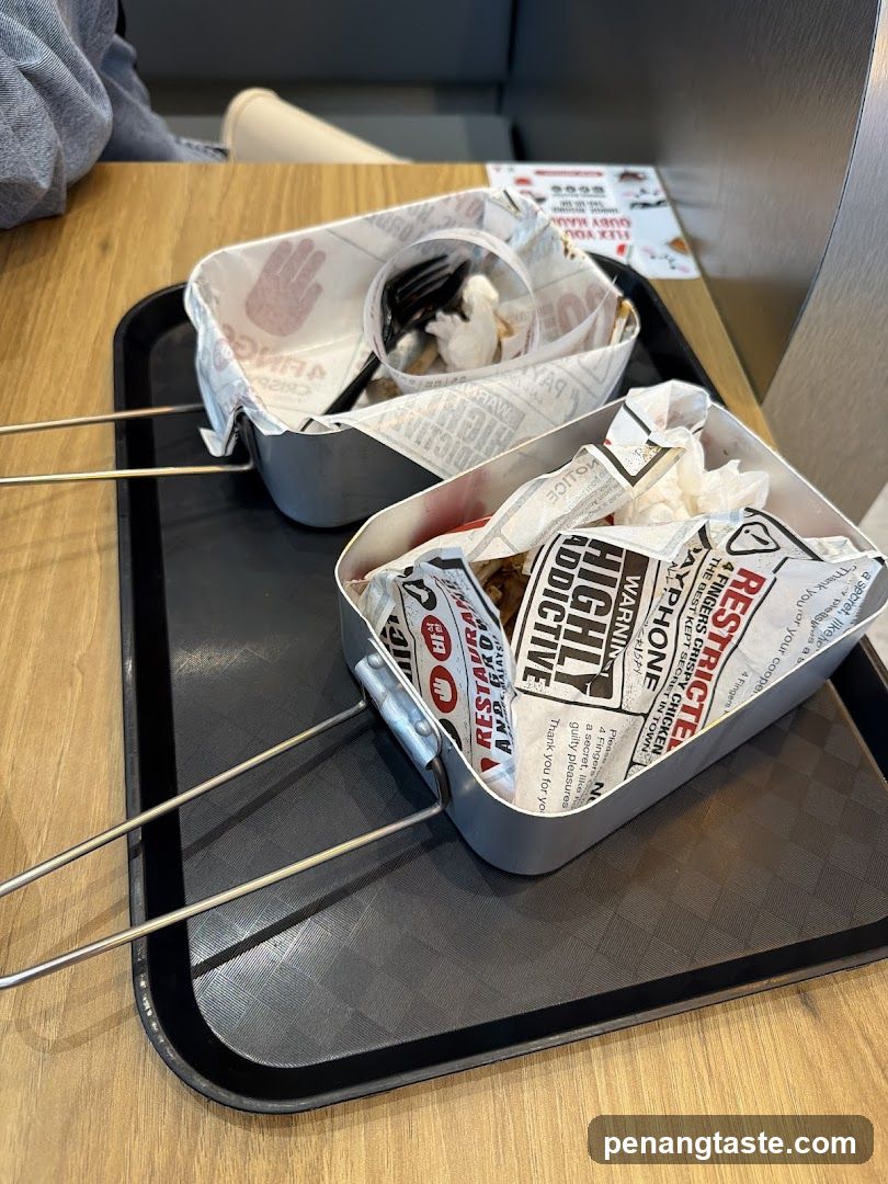 Food Containers on Tray