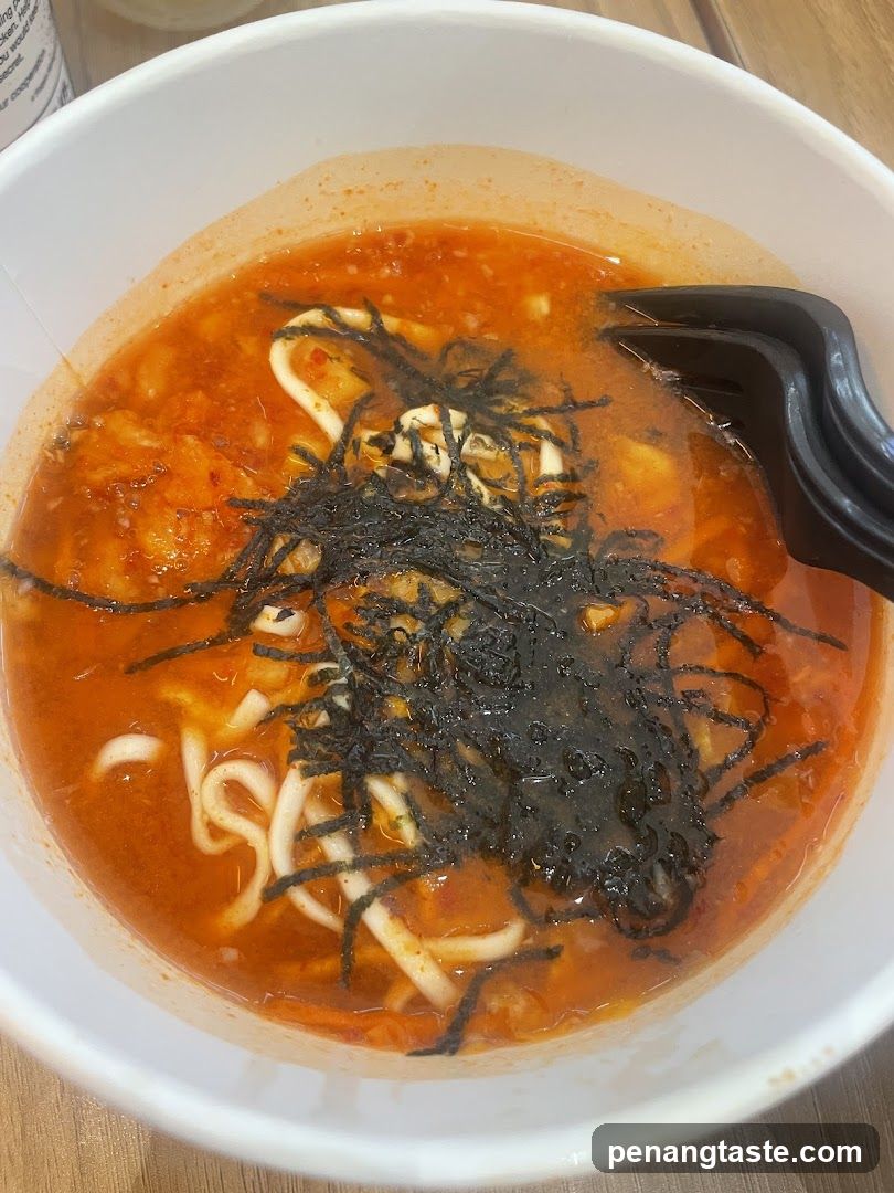 Spicy Noodle Bowl with Seaweed