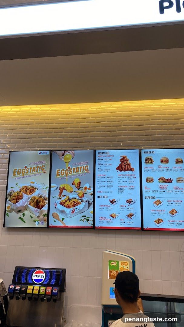 Eggstatic Menu Board