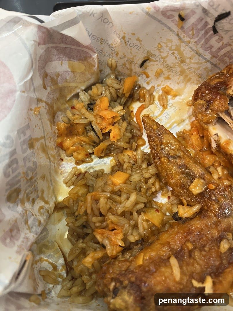 Fried Chicken and Rice Meal