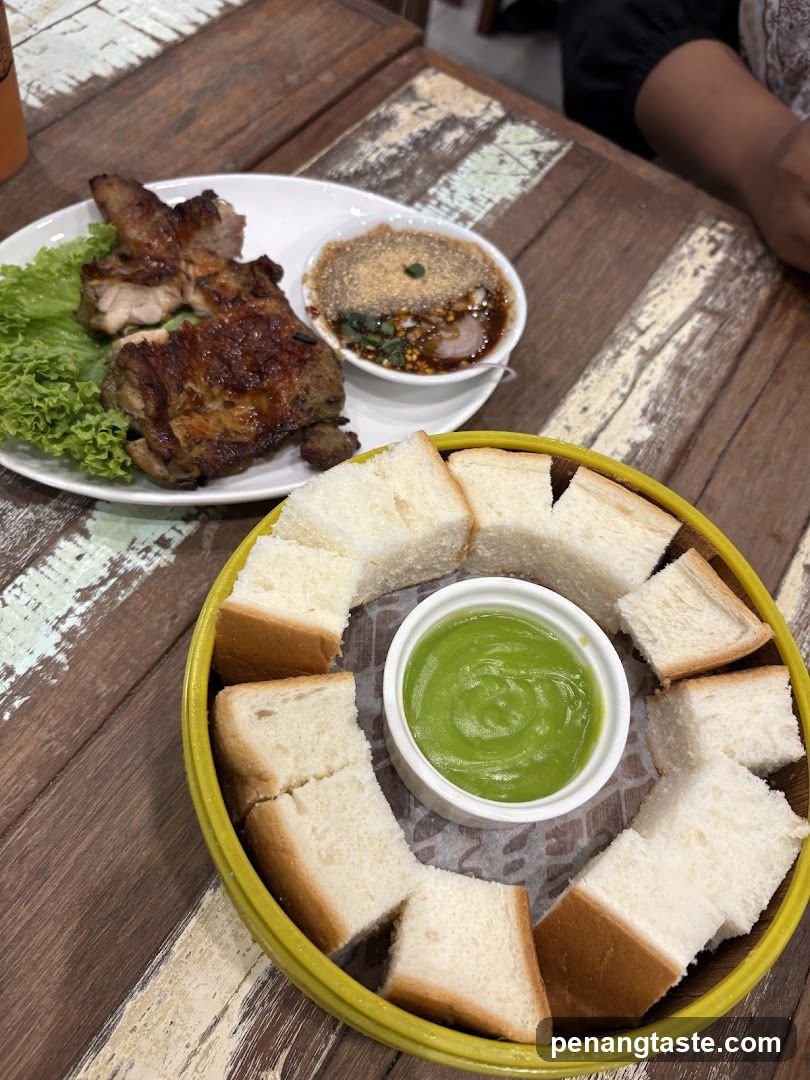 Food on wooden table