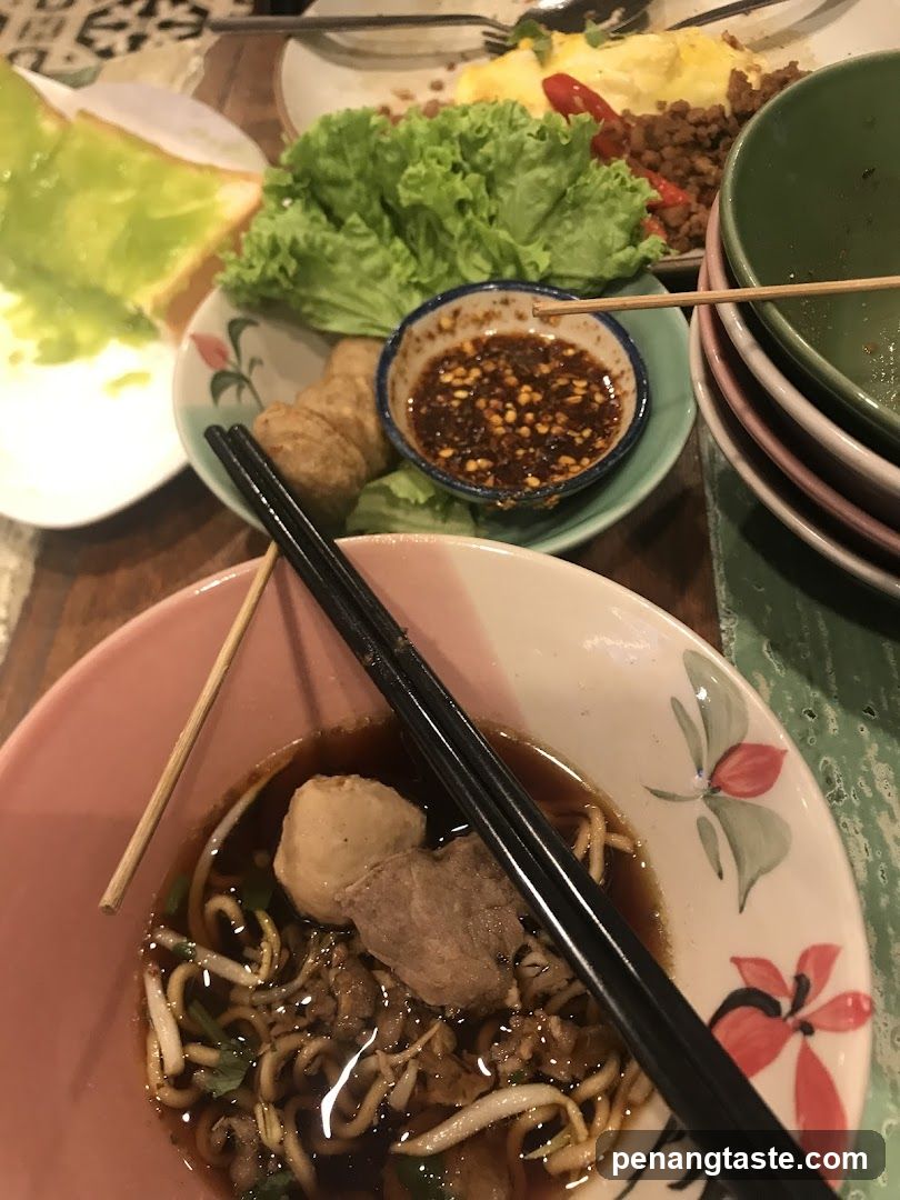 Noodle and Salad Meal