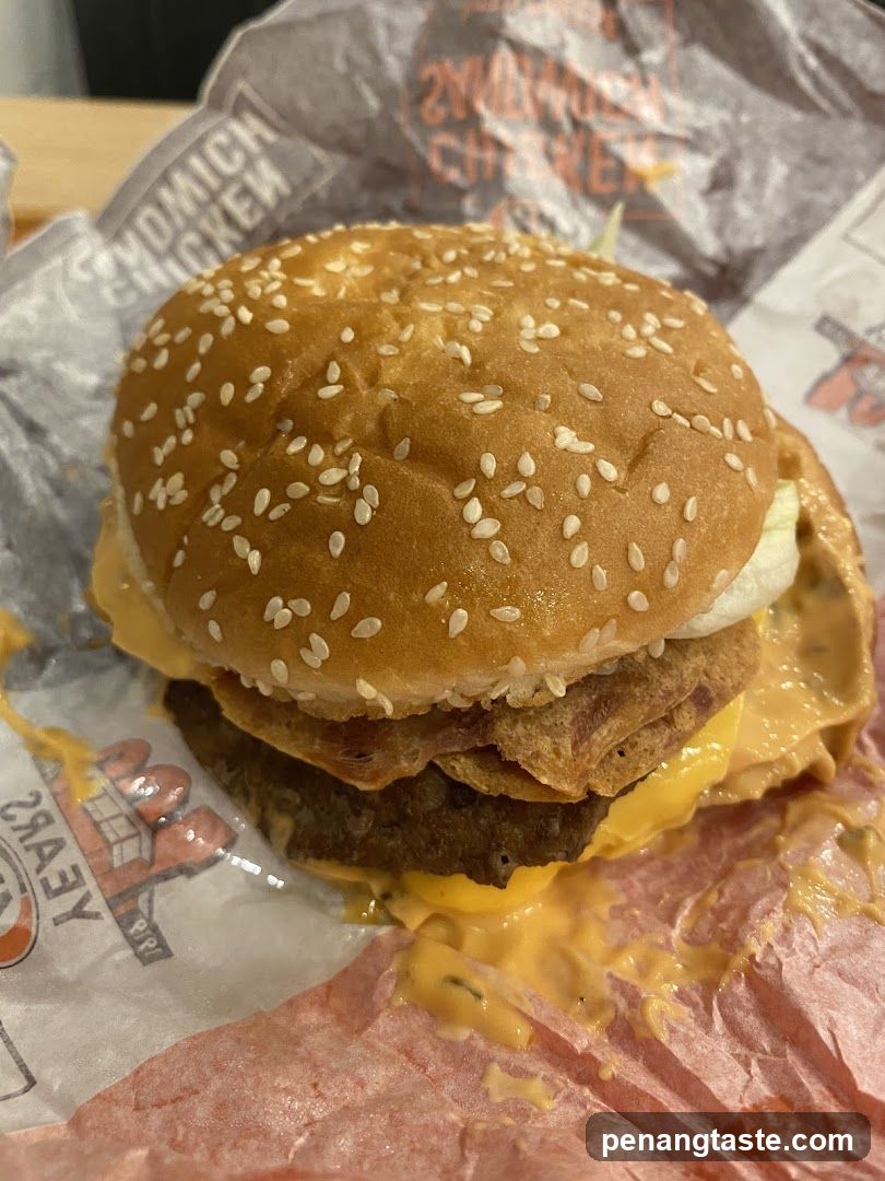 Chicken Sandwich with Cheese and Sauce