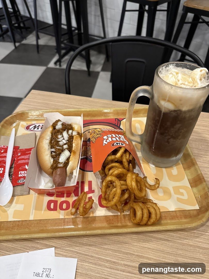 Fast Food Meal Tray