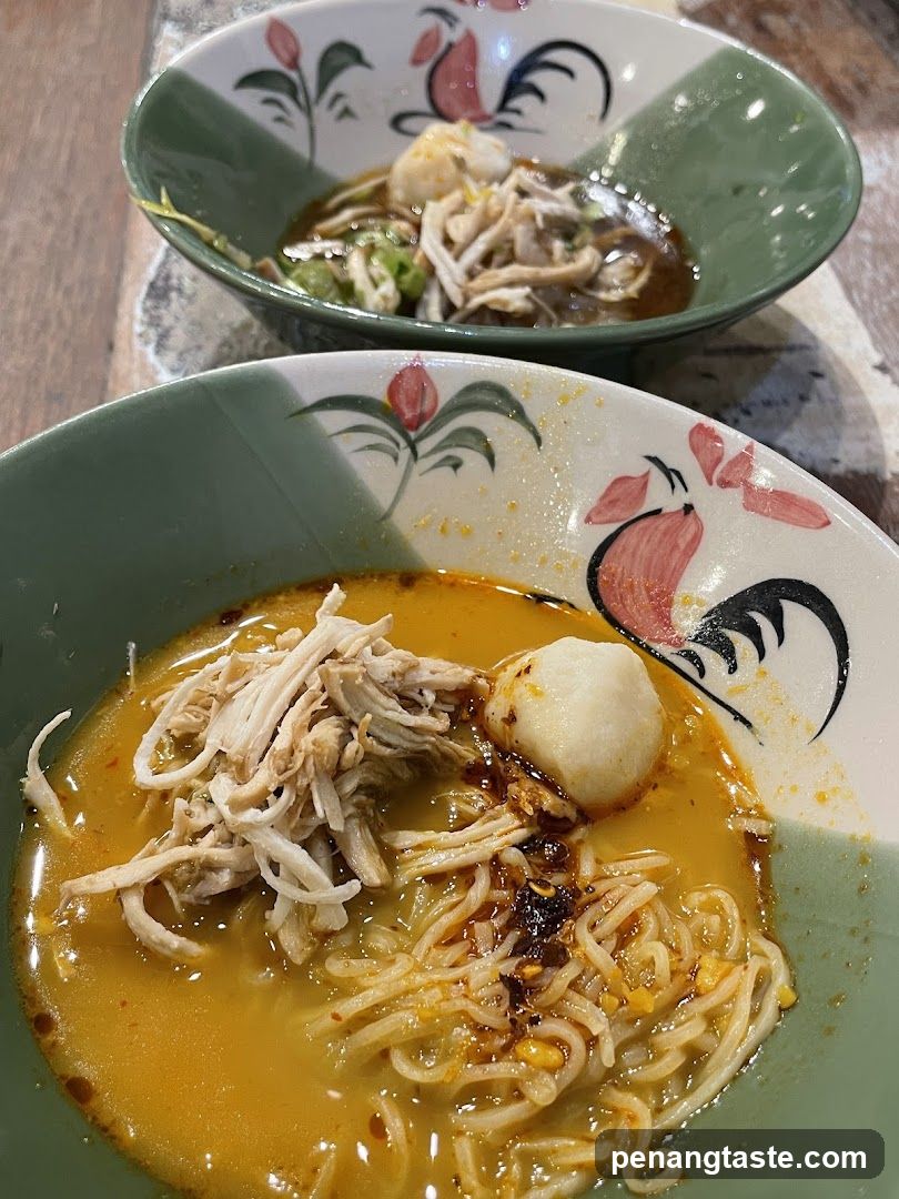Noodle Bowl with Chicken and Fish Ball