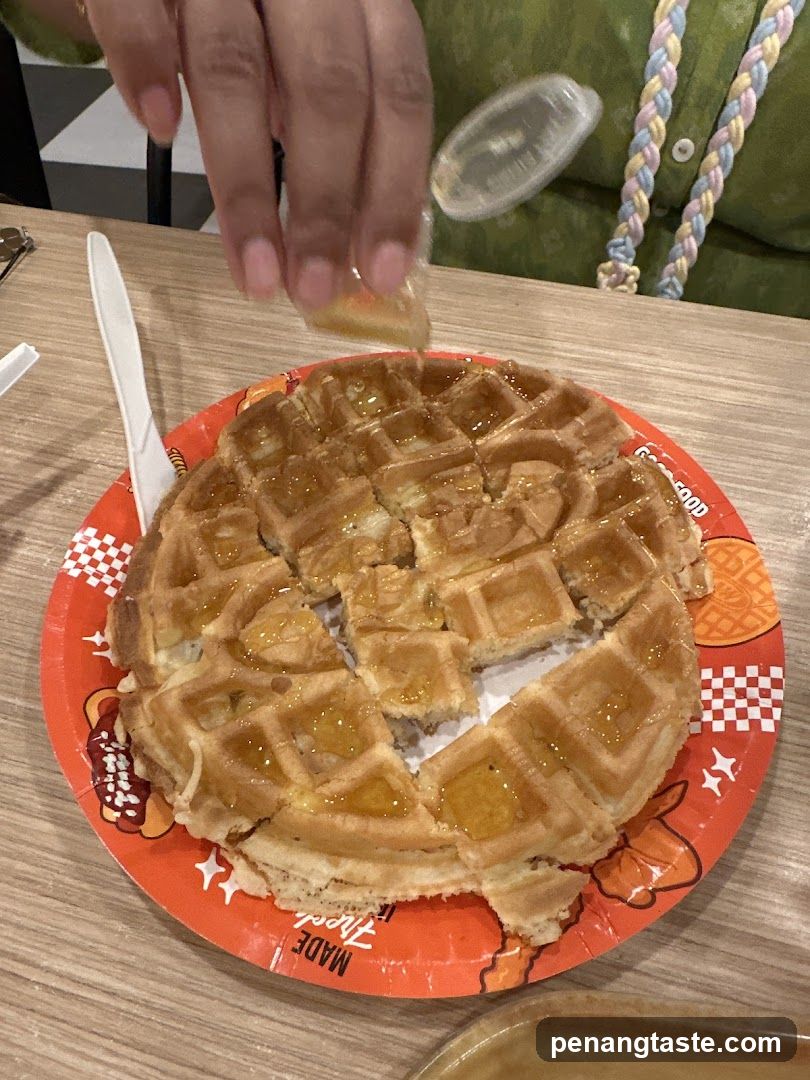 Waffle with Syrup