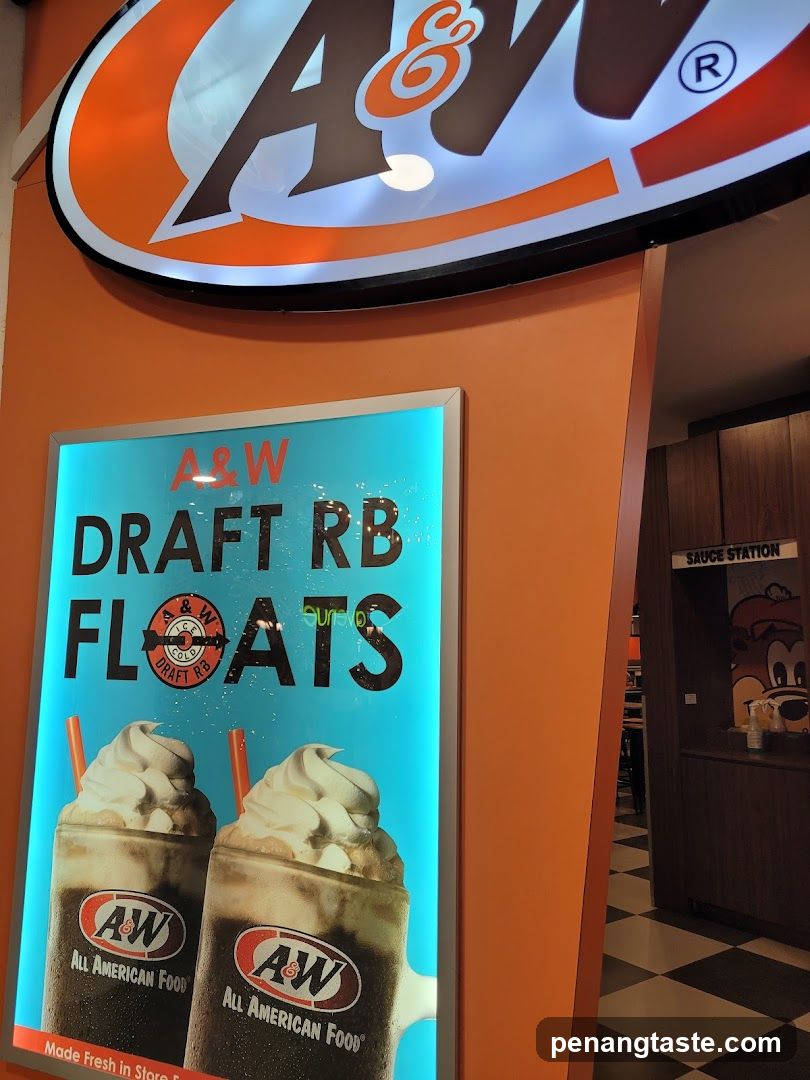 A&W Draft RB Floats Advertisement