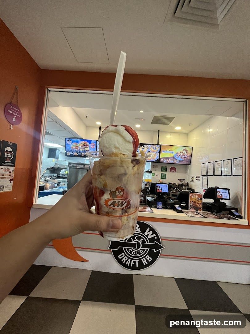 A&W Ice Cream Dessert