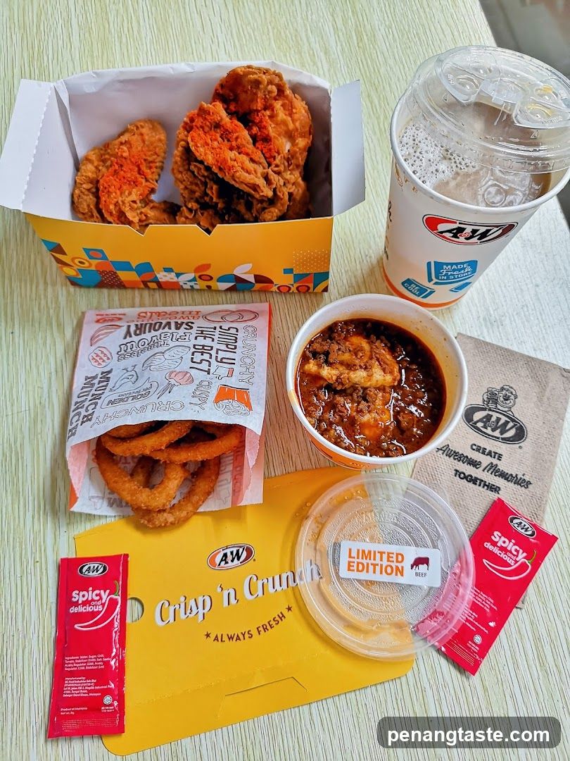 A&W Meal Spread
