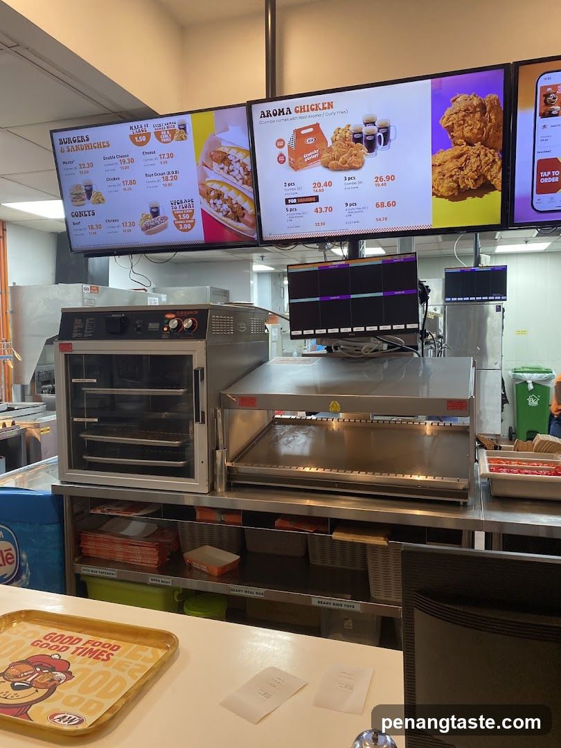 Fast Food Counter Interior