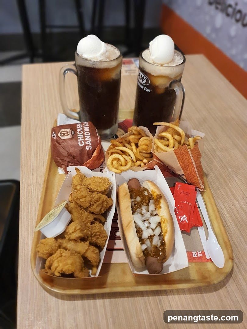 Fast Food Meal Tray