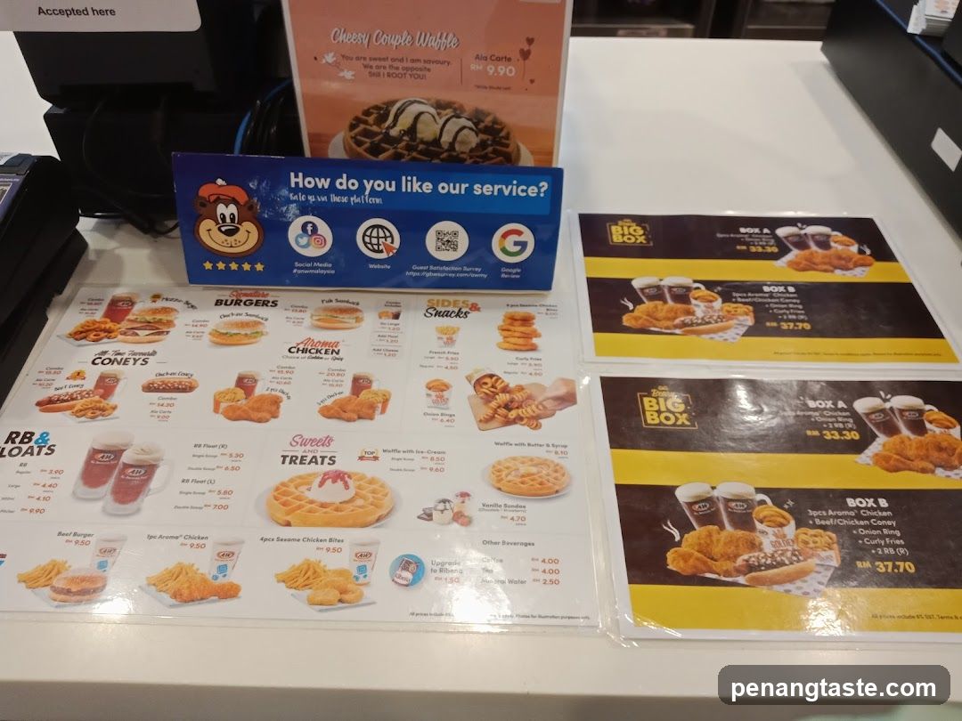 Fast Food Counter Display